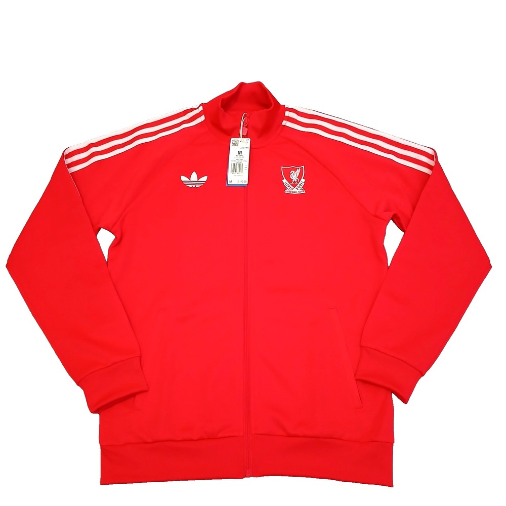 Adidas Originals Mens LIVERPOOL FC TRACKTOP RED JACKET JZ0144 Pure Ruby Size M
